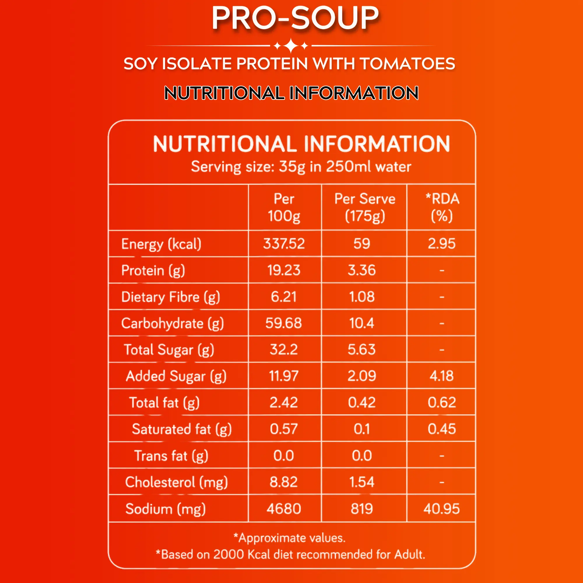 PRO-SOUP soy protein tomato soup
