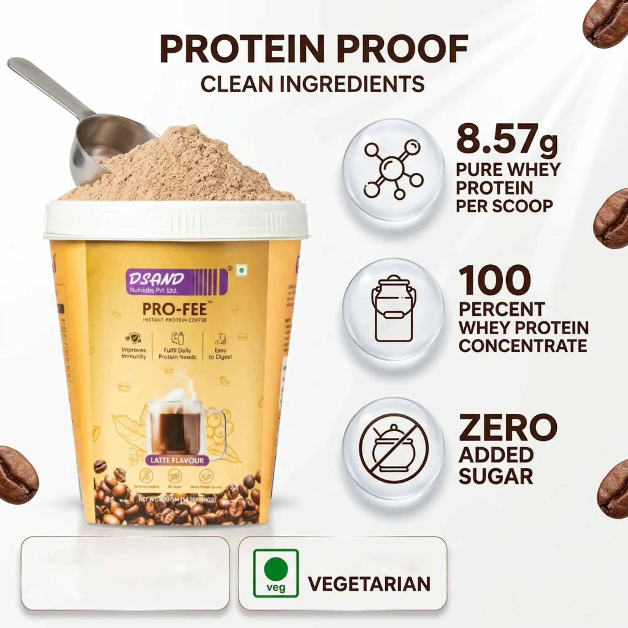 whey protein latte