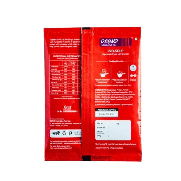 instant soy protein tomato soup