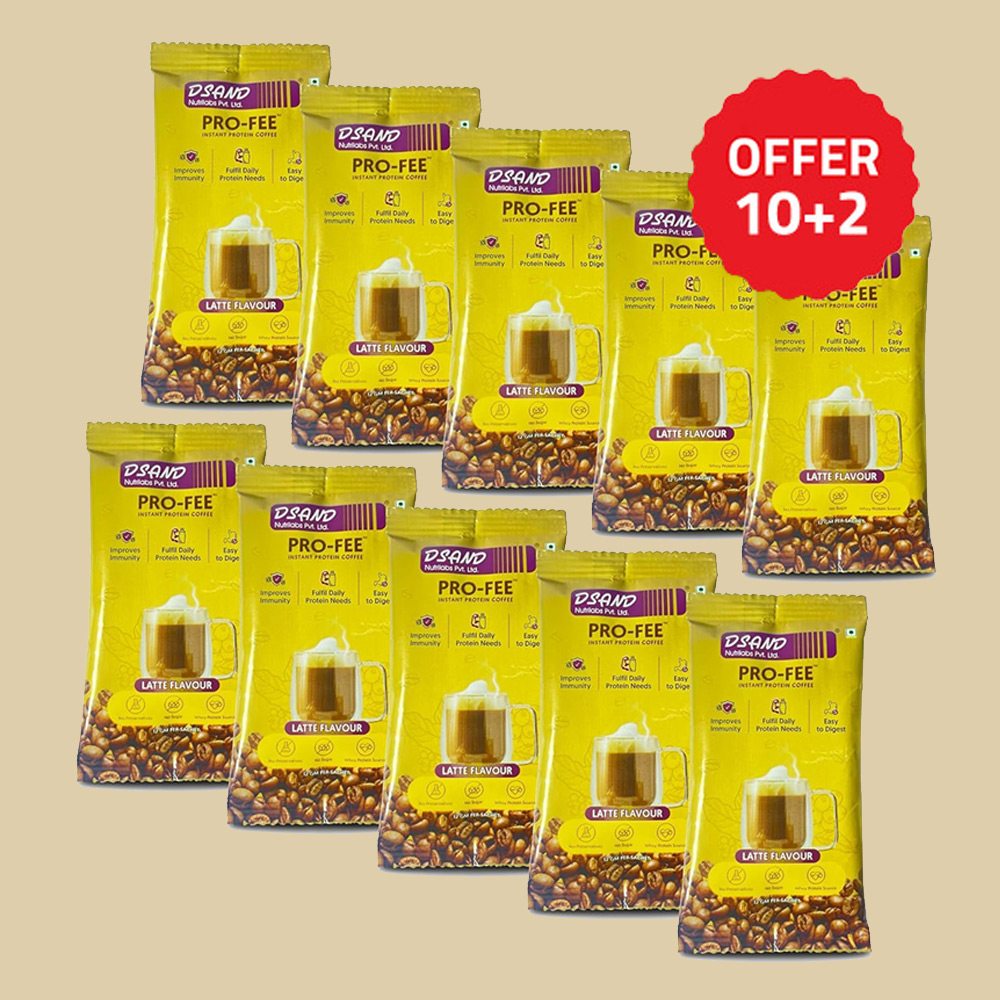 PRO-FEE (Latte Flavour) (Pack of 10 and Get 10 + 2)
