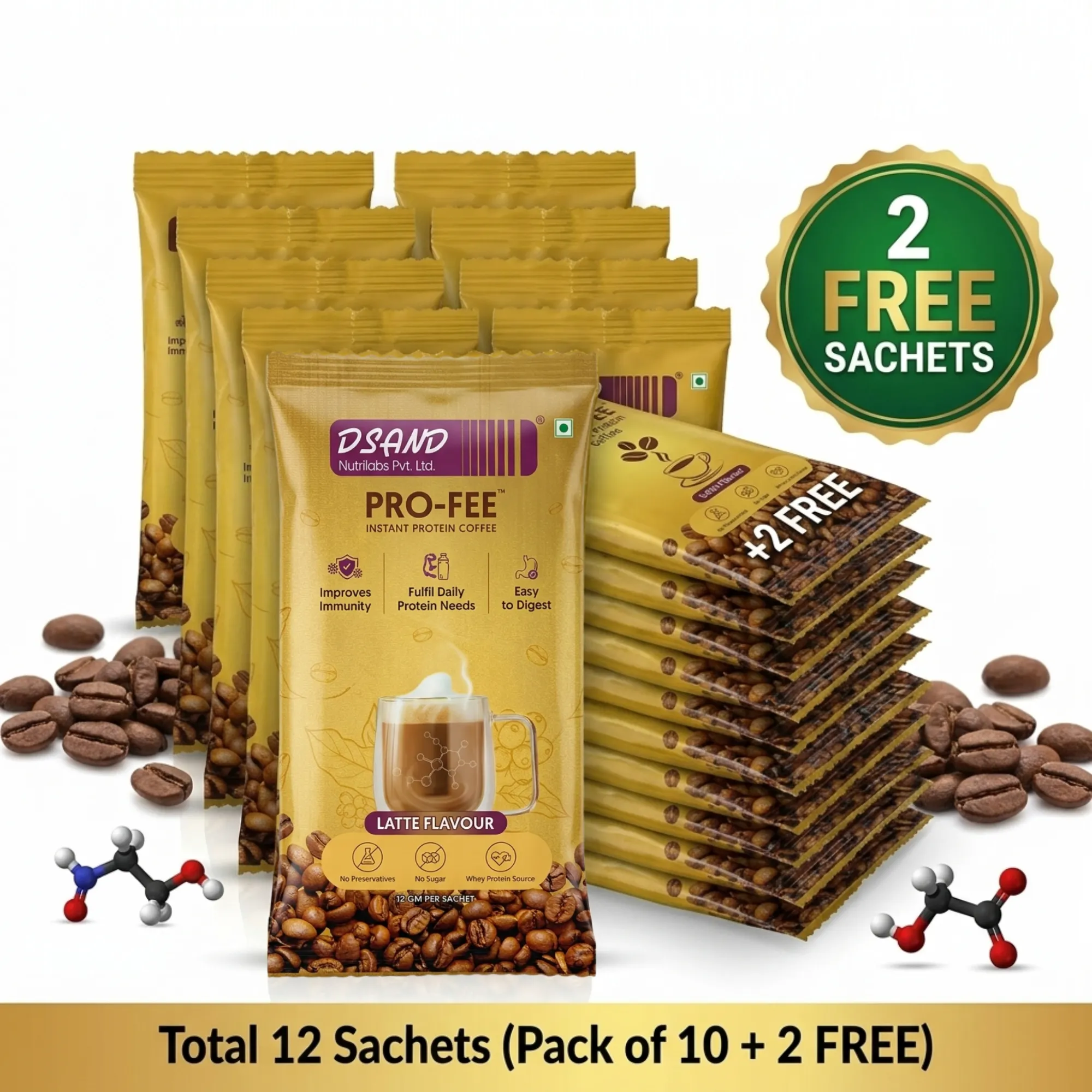 DSAND PRO-FEE protein coffee latte