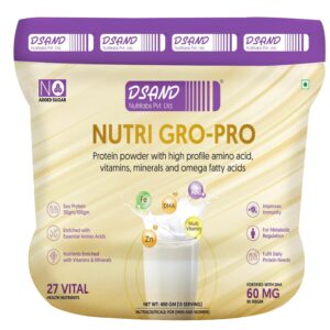 DSAND Nutri Gro Pro soy protein powder with DHA
