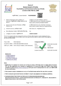 FSSAI – Food Safety and Standards Authority of India