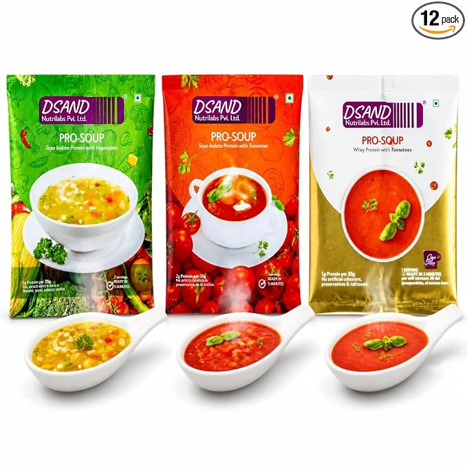DSAND High Protein Instant Soup Trial Combo (Pack of 3)
