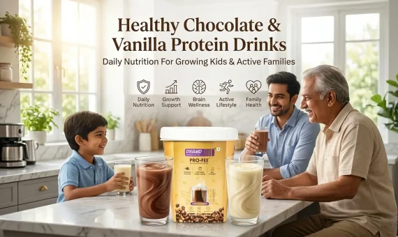 Healthy Chocolate & Vanilla Protein Drinks